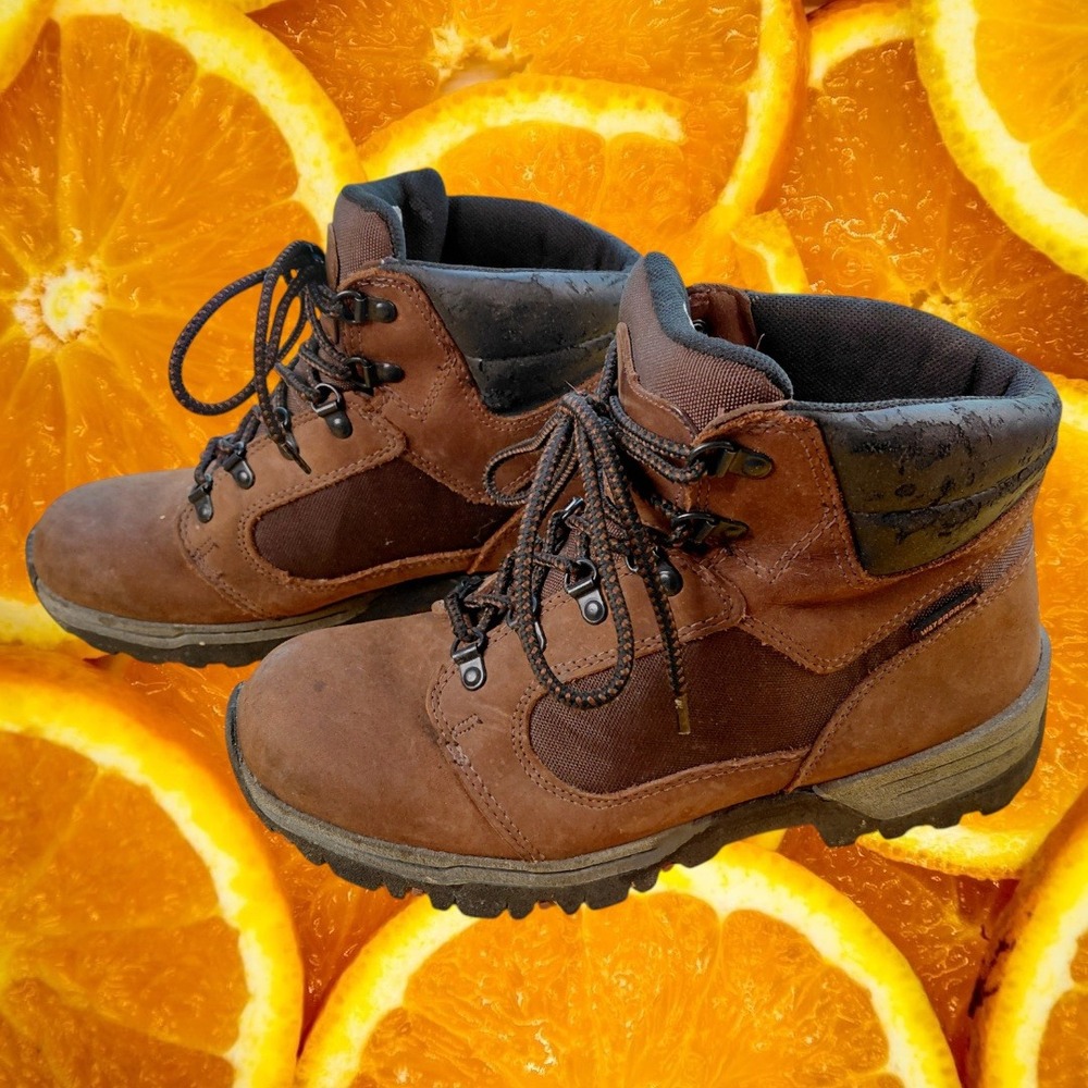 CE Schmidt Mens 6 Inch Waterproof Work Boots Brown Leather CES011TS Size 8.5 M